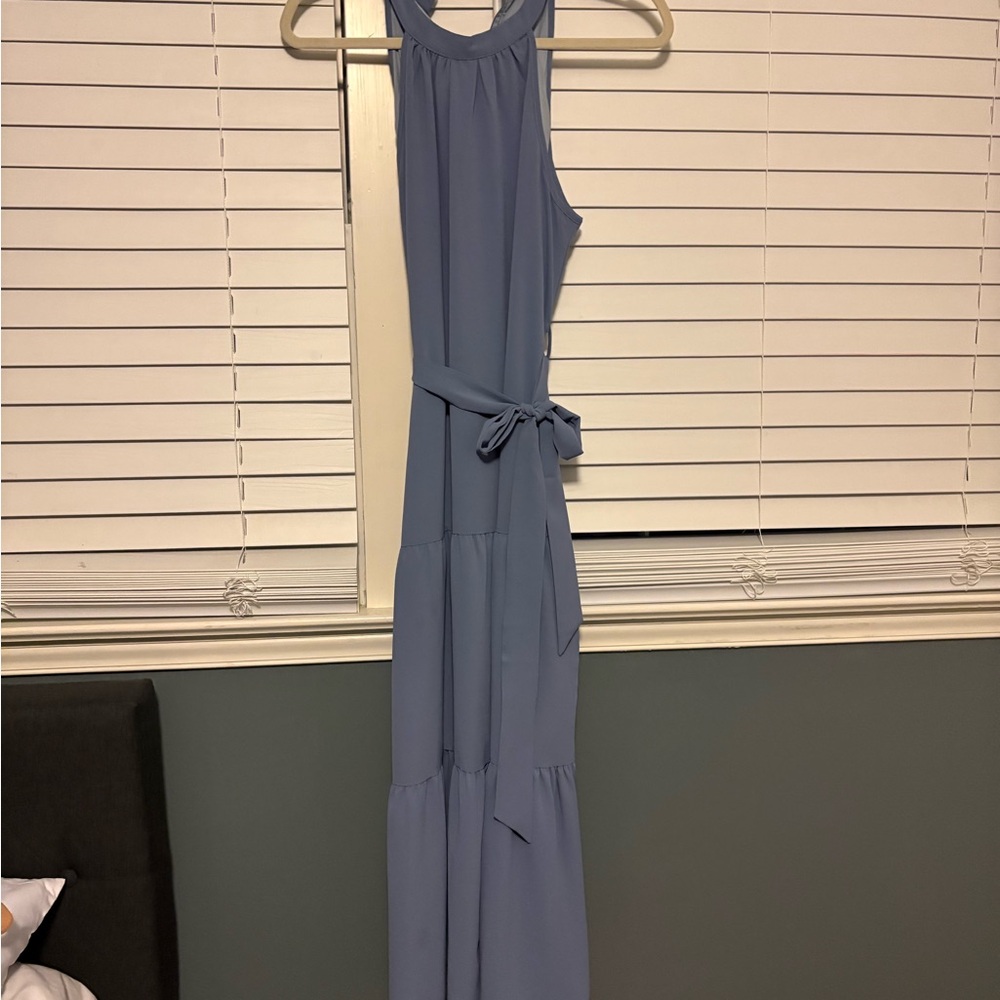 Chic Sleeveless Blue Jumpsuit
